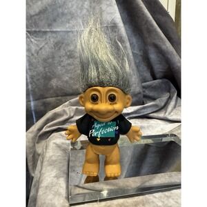 VTG Russ Troll "Aged To Perfection "‎ Gray Hair Black Shirt